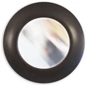 Lustro w brązowej, okrągłej ramie , średnica 79cm