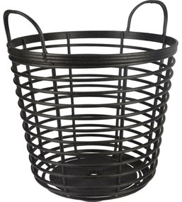 Kosz ogrodowy Downey antracyt, 37,4 x wys. 40 cm,eko-drewno
