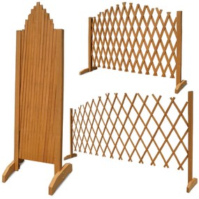Gardebruk Kratka drewniana ROSEMARY na kwiaty, 200x107cm, naturalny brąz