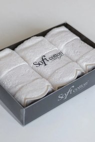 Zestaw podarunkowy małych ręczników LORA, 3 szt Kremowy