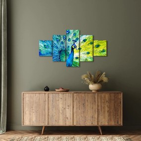 Obraz pawia (125x70 cm)