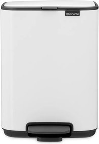 Biały stalowy kosz na śmieci z pedałem 4 l Bo – Brabantia