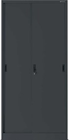 Przesuwna szafa biurowa Kuba 90x40x185 cm, antracyt