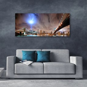 Obraz na płótnie Stalowy Most o Poranku