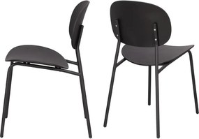 Nowoczesne krzesło do kawiarni i jadalni Nube bez podłokietników