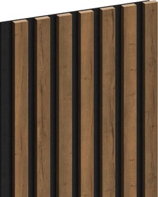 Mexen Lam-F lamele ścienne akustyczne 275 x 31,5 cm, filc 6 mm, Dąb Mocca - S105-275317-2812-074
