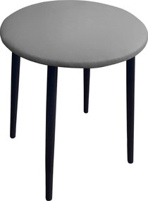 Taboret TRIX stelaż metalowy STOŁEK LOFT : Kolor nogi - Czarna stożek, Kolor tkaniny - EKO-SKÓRA - 22D, Typ tkaniny - Eko-skóra