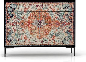 Szafka typu kredens z 2 drzwiami i 2 szufladami z nadrukowanego MDF