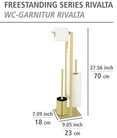 Stojak na papier i szczotkę toaletową RIVALTA