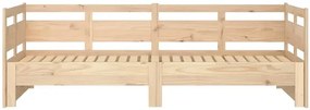 Łóżko rozsuwane z naturalnej sosny 2x(80x200) cm - Givefi 3X