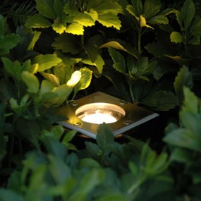 Zestaw 5 stalowych reflektorów naziemnych IP65 - Basic Square