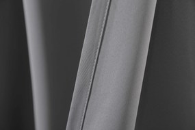 Zasłona OXFORD LIGHT 140x250 cm, jasnoszara Zawieszanie: Taśma z wiązaniami