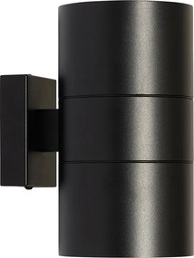 Nowoczesna lampa ścienna zewnętrzna czarna 2-światłowa AR111 IP44 - Duo