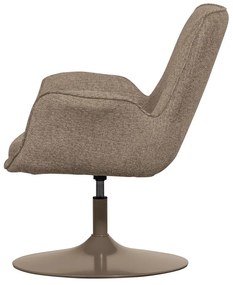 Beżowy fotel z regulowaną wysokością siedziska Marten – WOOOD