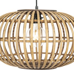 Orientalna lampa wisząca bambusowa 44 cm - Amira
