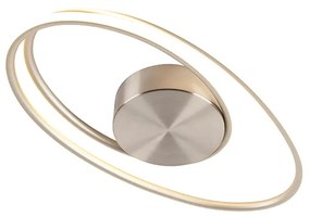 Designerska lampa sufitowa ze stali z wbudowanymi diodami LED, 3-stopniowy ściemniacz - RowanDesignerski Oswietlenie wewnetrzne