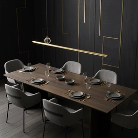 Lampa wisząca LED APP1778-CP Złota Szczotkowana