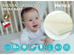 Materac lateksowy Baby 60x120 H2 HEVEA