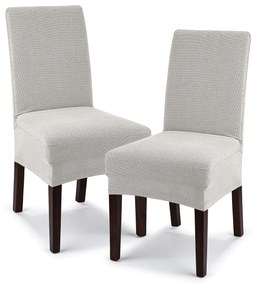 4Home Pokrowiec multielastyczny na krzesło Comfort cream, 40 - 50 cm, 2 szt.