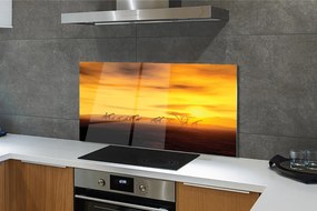 Szklany Panel Żyrafy pod Rozłożystym Drzewem