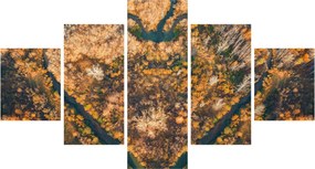 Obraz - Rzeka w kształcie serca (125x70 cm)