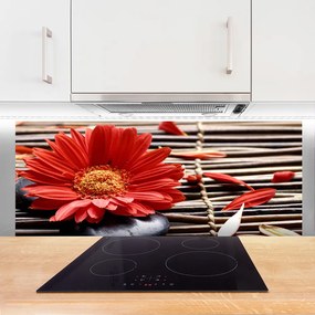 Szkło do Kuchni na Ścianę Delikatność Płatków Kwiatowych