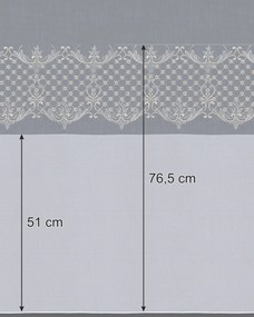 Firana na taśmie kolor biały tkanina półprzezroczysta, strukturalna, wzorzysta