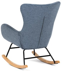 Fotel bujany BLUE2, niebieski