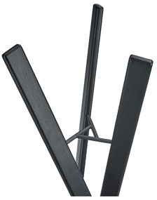 Czarny wieszak z litego drewna dębowego 62x176 cm Rakku – Blomus