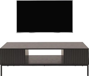 Stojak TV MCW-O39,  wygląd drewna czarny