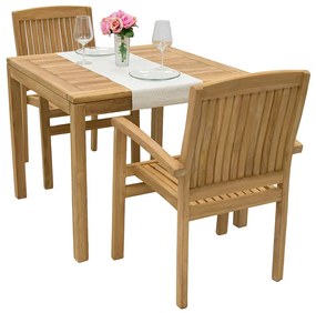 Zestaw ogrodowy teak HARMONY QUATRO 1+2