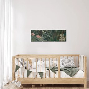 Obraz - Henri Rousseau, The Equatorial Jungle, reprodukcje (z zegarem) (90x30 cm)
