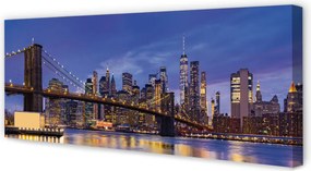 Obraz canvas na ścianę Most w Blasku Zachodzącego Słońca