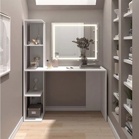 Stół toaletowy biały 122.2x55.2x75.8 tower