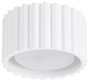 Plafon AURA 1 biały GX53 ryflowany SOLLUX  LIGHTING