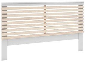 Biały zagłówek w dekorze sosny 146x100 cm Campus – Marckeric