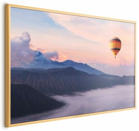Plakat Warto marzyć 90x60 cm z ramą złotą bez marginesu ARTGEIST B