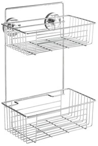 Samoprzyczepna 2-poziomowa półka Wenko Vacuum-Loc Bari, do 33 kg