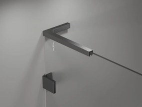 Mexen Lunar L drzwi prysznicowe uchylne prawe 105 cm, transparent, gun gray szczotkowany - 834L-105-000-66-00-P