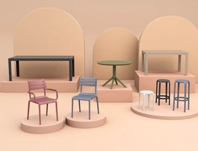 Okrągły stół do kawiarni z tworzywa Sky Table fi 105