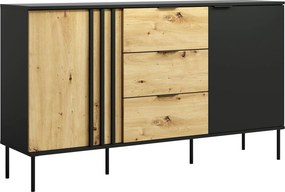 Komoda MERIDIAN 165,1 cm do Salonu Sypialni Dąb