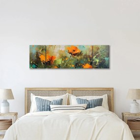 Obraz - Kwiaty (170x50 cm)