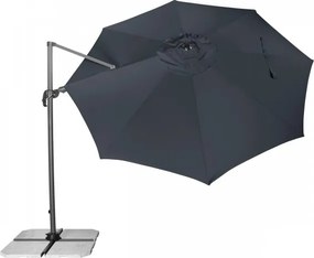 Derby RAVENNA 330 cm – duży ogrodowy parasol z wysięgnikiem i boczną nogą - Towar z drobną wadą (S300)