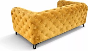 Nowoczesny zestaw wypoczynkowy - Sofa Chesterfield Moet 2 osobowa oraz Fotel Chesterfield Moet w stylu glamour