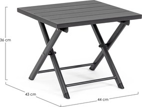 Aluminiowy stolik ogrodowy 43x44 cm Taylor – Bizzotto