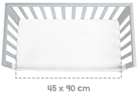 Szare łóżeczko 90x45 cm – Roba