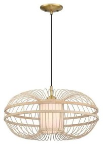 Westinghouse 61255 - Żyrandol na lince TULCEA 1xE27/60W/230V bambus