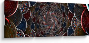 Obraz - Wir (z zegarem) (90x30 cm)