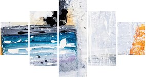 Obraz - Abstrakcyjne pociągnięcia (125x70 cm)