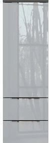 Szara wysoka wisząca szafka łazienkowa 36x111 cm Vasio – Germania